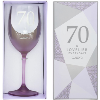 Picture of 70th - 19oz CRYSTAL WINE GLASS
