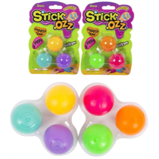 Picture of FAVOUR - SQUISHY 3-pc.Stick-Ozz Sticky Squeeze Ball 1.5"
