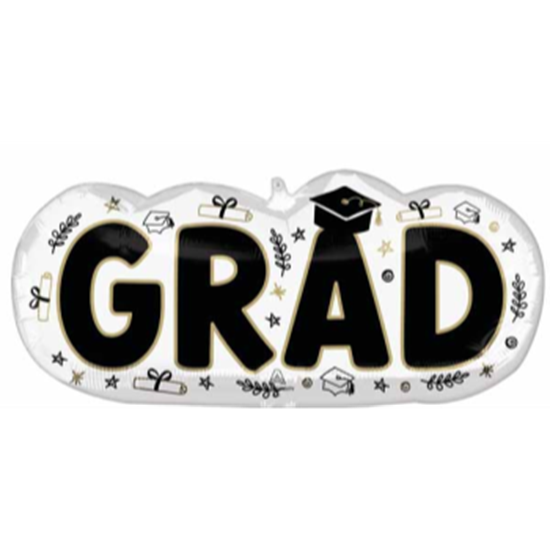 Picture of 30'' FOIL - GRAD SKETCHED SUPERSHAPE