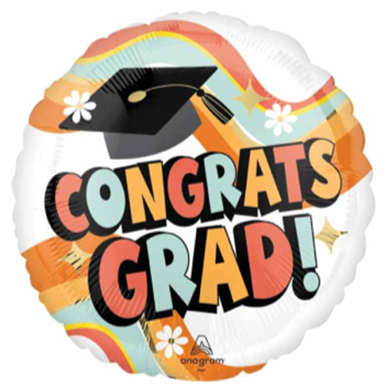 Picture of 18'' FOIL - GROOVY GRAD 