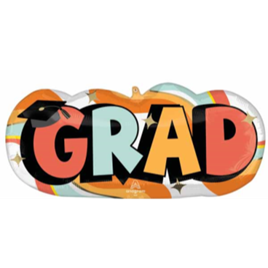 Picture of 30'' FOIL - GROOVY GRAD SUPERSHAPE