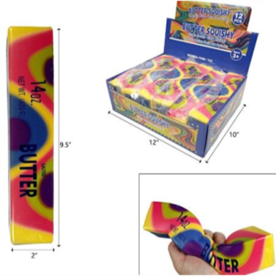 Picture of FAVOURS - XLARGE BUTTER SQUISHY - RAINBOW SWIRL