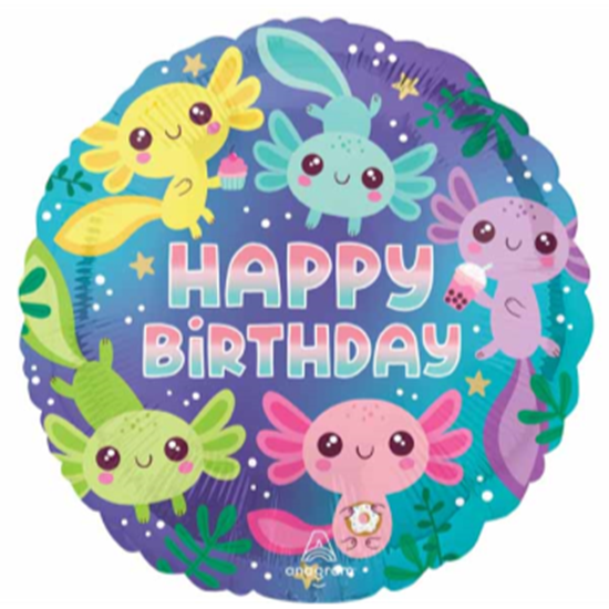 Picture of 18" FOIL - AXOLOTL BIRTHDAY