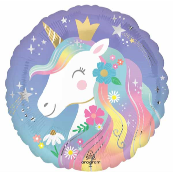 Image de 18" FOIL - WHIMSICAL UNICORN