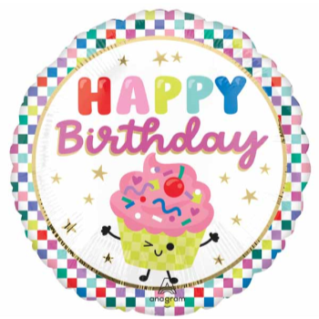 Image de 18" FOIL - FUN VIBRANT CUPCAKE BIRTHDAY