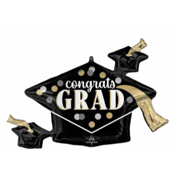 Picture of 35" DOTS CONGRATS GRAD SUPERSHAPE