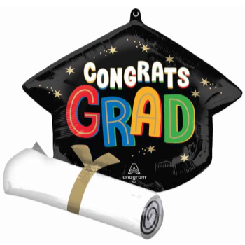 Picture of 25" BRIGHT CONGRATS GRAD SUPERSHAPE
