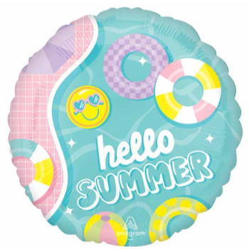 Image de 18" FOIL - BEACH HELLO SUMMER