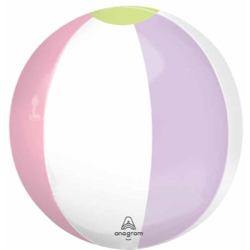 Image de PASTEL BEACH BALL ORBZ BALLOON  