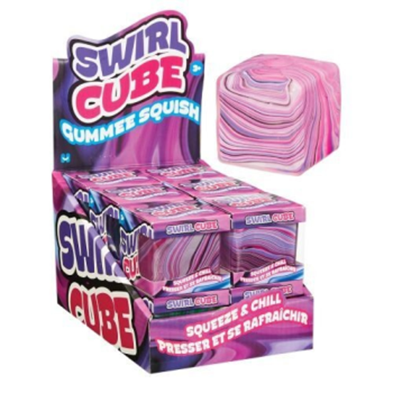 Image sur FAVOUR - SQUISHY SWIRL CUBE 5cm