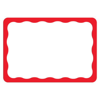 Image de NAME TAG - RED BORDER      