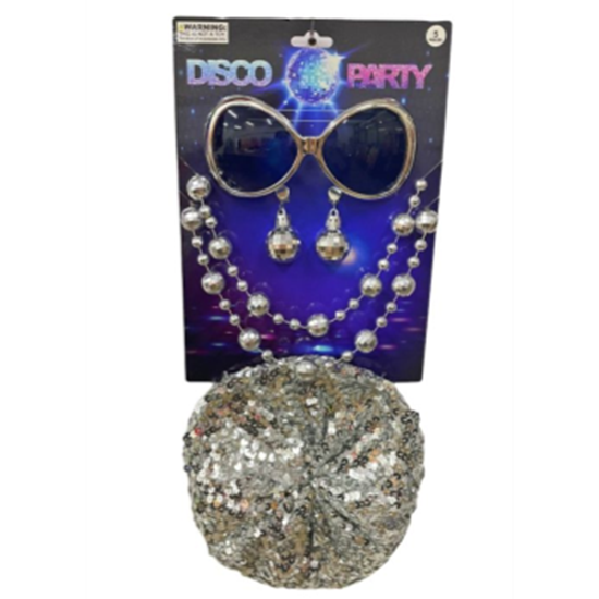 Picture of 70'S Disco Party Accessory Kit Silver