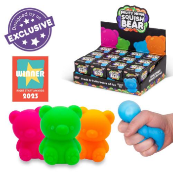 Picture of FAVOURS - SCRUNCHEMS - FRUITY NEON SQUISH BEARS