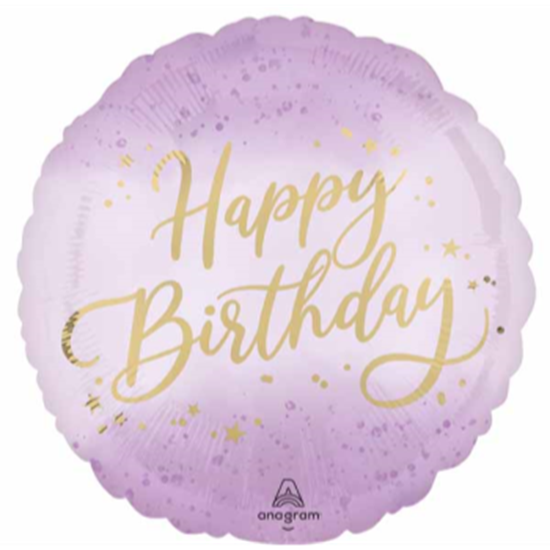 Image sur 18" FOIL - LAVENDER LUXE HBD