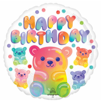 Image de 18" FOIL - GUMMY BEAR HBD