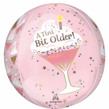 Image de 16'' A TINY BIT OLDER HBD ORBZ BALLOON 