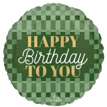 Image de 18" FOIL - STYLISH SAGE HBD