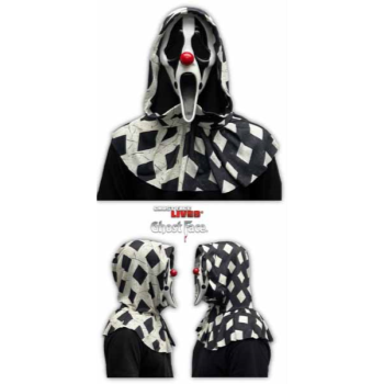 Picture of GHOST FACE "SCREAM" CLOWN MASK WITH SHROUD