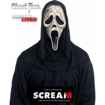 Picture of GHOST FACE "SCREAM" AGED MASK WITH SHROUD
