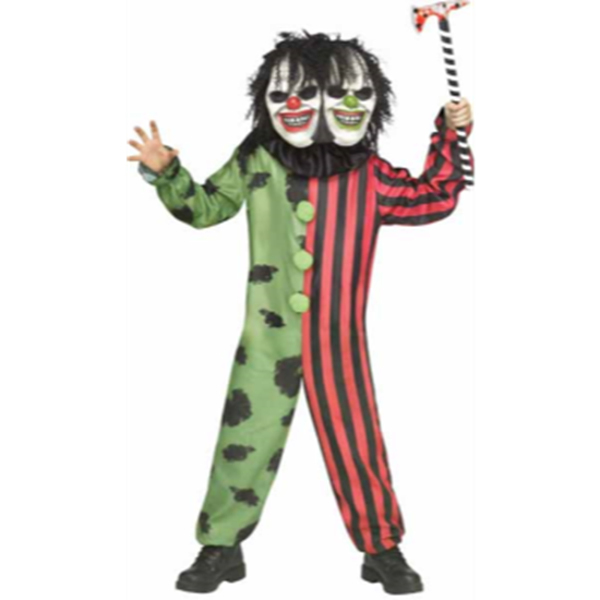 Picture of TWO HEADED CLOWN - KIDS COSTUME LARGE