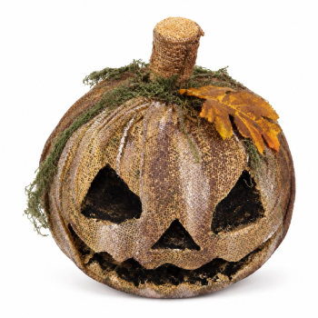 Image de RUSTIC BURLAP JACK O' LANTERN DECOR
