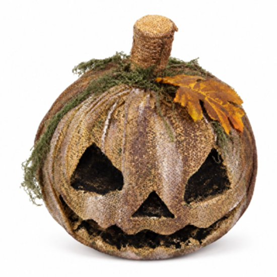 Picture of RUSTIC BURLAP JACK O' LANTERN DECOR