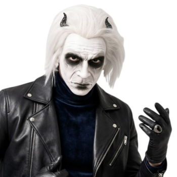 Picture of MASK - White Demon Horn Mask