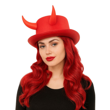 Picture of HAT - Red Devil Horn Hat