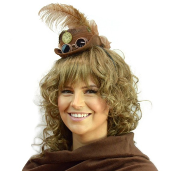Picture of STEAMPUNK - Brown Mini Steampunk Hat Headband