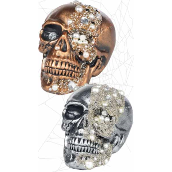 Picture of DECOR - GEMSTONE SKULLS - SILVER