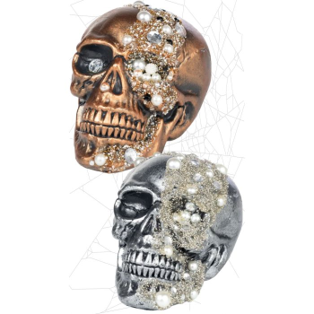 Picture of DECOR - GEMSTONE SKULLS - GOLD