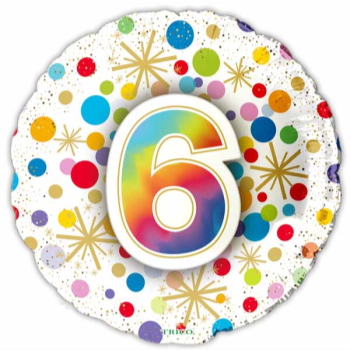 Image de 18" FOIL - NUMBER BALLOONS "6"
