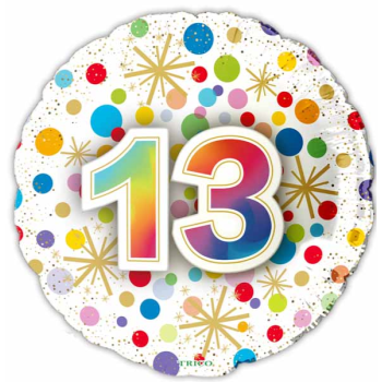 Image de 18" FOIL - NUMBER BALLOONS "13"