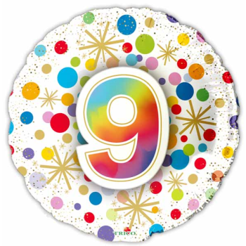 Image de 18" FOIL - NUMBER BALLOONS "9"
