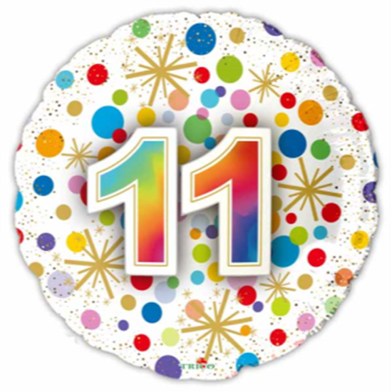 Image sur 18" FOIL - NUMBER BALLOONS "11"