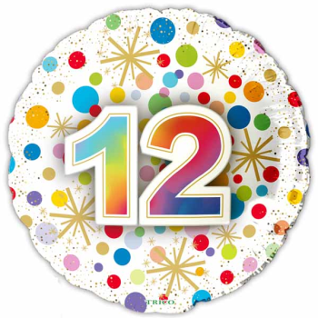 Image de 18" FOIL - NUMBER BALLOONS "12"