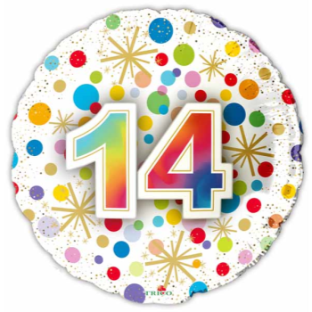 Image de 18" FOIL - NUMBER BALLOONS "14"