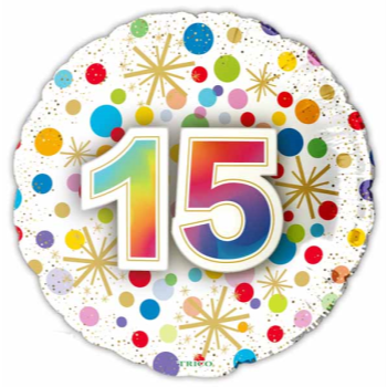 Image de 18" FOIL - NUMBER BALLOONS "15"