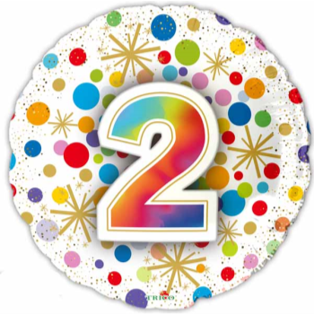 Image de 18" FOIL - NUMBER BALLOONS "2"