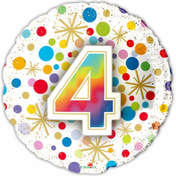 Image de 18" FOIL - NUMBER BALLOONS "4"