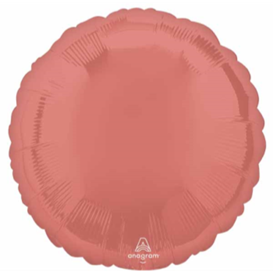 Image sur 18" FOIL - CORAL ROUND
